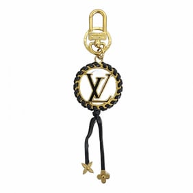 Louis Vuitton Porte Cleverie LV Circle Keychain M63082 Black Women's