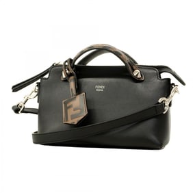 Fendi By the Way Small Leather Handbag in Black, 2-Way Bag for Women