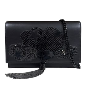 Saint Laurent Shoulder Bag, Leather, Black, Women's, SAINT LAURENT Chain Bag