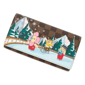 Louis Vuitton Damier Ebene Sarah Portefeuille Long Wallet N40722 LOUIS VUITTON