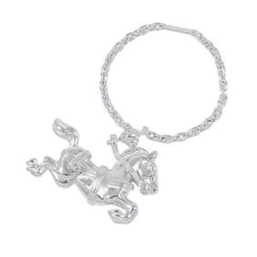 Hermes Charm Cheval Horse SV925 Silver HERMES Keychain