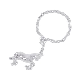 Hermes Charm Cheval Horse SV925 Silver HERMES Keychain