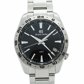 Seiko Grand 9F86-0AK0 SBGN027 Black Dial Men's Watch