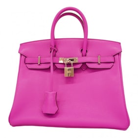 Hermes Hermès Birkin Verso 25 Handbag in Taurillon Nobillo, Magnolia, Rouge Cazac, U Stamp,