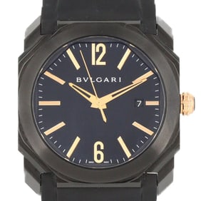 Bvlgari Octo Ultra Nero DLC BGO41S BGO41BBSVD Stainless Steel Automatic Watch