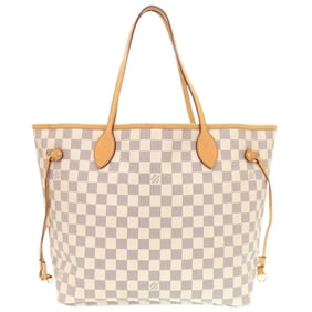 Louis Vuitton Neverfull MM Damier Azur N51107 Tote Bag LV 0666 LOUIS VUITTON