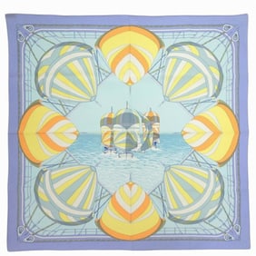 Hermès Carré 70 SPINNAKERS Silk Purple Scarf Muffler 0191HERMES