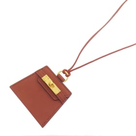 Hermes Kelly Necklace, Calfskin, Women's, HERMES