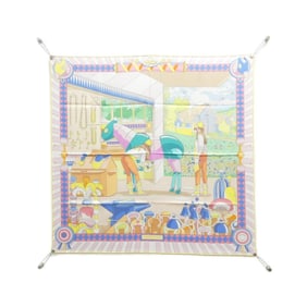 Hermes Hermès PONY PIT STOP Carre Double Face Scarf