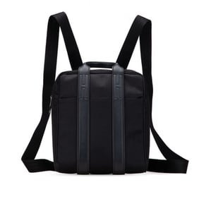 Hermes Hermès Acapulco Sac Ado Backpack in Black Toile Chevron for Men