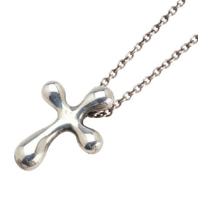 Tiffany & Co. Cross Necklace, SV925 Silver, Women's