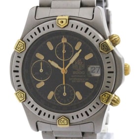 TAG HEUER 2000 Chronograph Gold Plated Steel Automatic Mens Watch 165.306