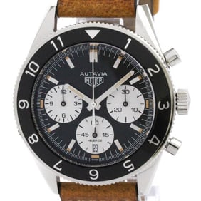 TAG HEUER Heritige Autavia Chronograph Mens Watch CBE2110 Polished