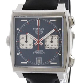 TAG Heuer Monaco Chronograph Steve McQueen Mens Watch CAW211P Polished