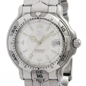 TAG HEUER 6000 Pro 200M Steel Quartz Mid Size Watch WH1113 Polished