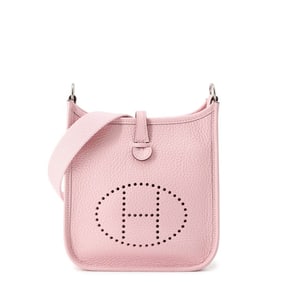 Hermes Hermès Evelyn TPM Shoulder Bag, 111cm, Amazon, Rose Sakura, Taurillon Clemence, B Stamp