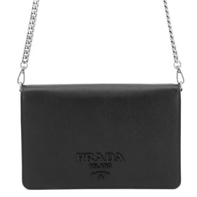 Prada Chain Shoulder Bag in Saffiano Leather 1BP018 PRADA