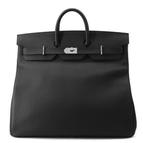 Hermes Haute Couture 50 handbag in black with Togo U stamp.