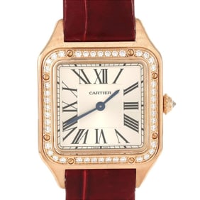 Cartier Santos-Dumont SM PG D WJSA0017 PG/RG Quartz Watch