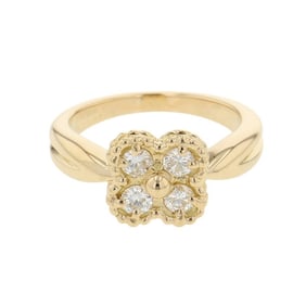 Van Cleef & Arpels Arno Ring with 4 Diamonds, 18K Yellow Gold