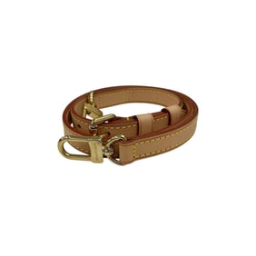 LOUIS VUITTON Louis Vuitton Shoulder Strap, Natural Leather Strap Bag, LV,