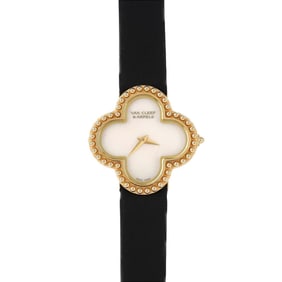 Van Cleef & Arpels Alhambra YG 136574 VCARD22000 Quartz Watch