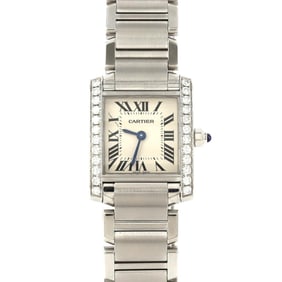 Cartier Tank Française SM D W4TA0008 Stainless Steel Quartz Watch