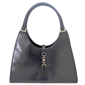 GUCCI Jackie Leather Black Handbag/Shoulder Bag for Women