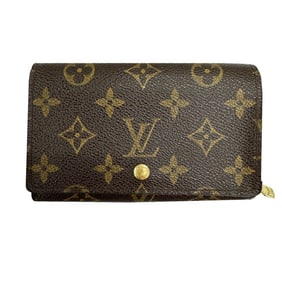 LOUIS VUITTON Louis Vuitton Porte-Monnaie-Tresor M61730 Bifold Wallet, L-Shaped, Monogram, for Men