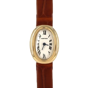 Cartier Mini Baignoire YG W1510956 Quartz Watch