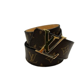 LOUIS VUITTON Louis Vuitton Santur M9608 AC2139 Monogram Belt, Size 95, Men's and Women's