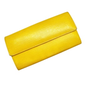 Louis Vuitton LOUIS VUTTON Epi Leather Long Wallet, Yellow, Portefeuille Sarah M60319 CA4172, Bill