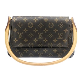 LOUIS VUITTON M51147 MI0031 Mini Looping Monogram Canvas Handbag Shoulder Bag