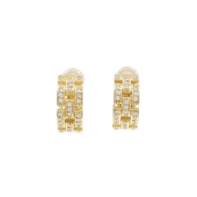 Cartier Maillon Panthère full diamond earrings