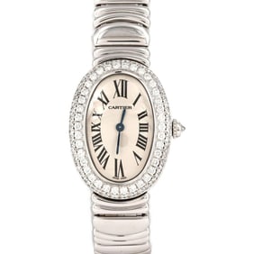 Cartier Baignoire WG 2D WB5097L2 Quartz Watch