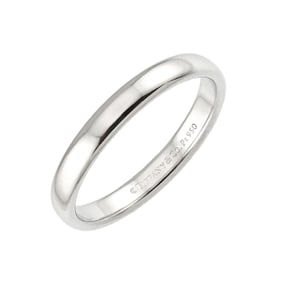 Tiffany & Co. Forever Ring, size 17.5, 3mm wide, platinum.