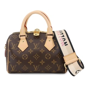 Louis Vuitton Monogram Speedy Bandouliere 20 2-way Hand/Shoulder Bag, Brown Noir, M46234, RFID,