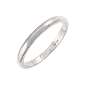 Cartier 1895 Classic #48 Ring, Platinum, 2mm Wide