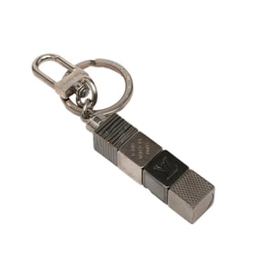 Louis Vuitton Porte-Clés Cube Keychain Charm M67142 Silver Metal Men's LOUIS VUITTON