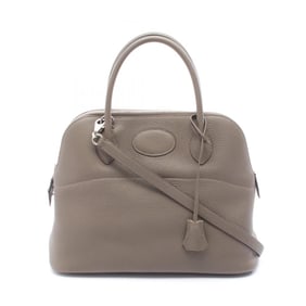 Hermes Hermès Bolide 31 handbag in Taurillon Clemence leather, beige.