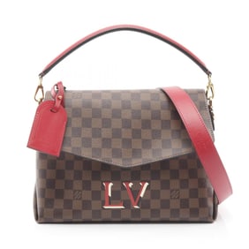 Louis Vuitton Bobur Damier Ebene Scarlet Handbag, Coated Canvas and Leather, Women's, Brown