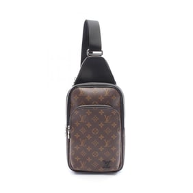Louis Vuitton Avenue Sling Bag, Monogram Macassar Waist Body Coated Canvas and Leather, Men's, Brown