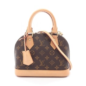 Louis Vuitton Alma BB Monogram Handbag, Coated Canvas and Leather, Women's, Brown, M53152