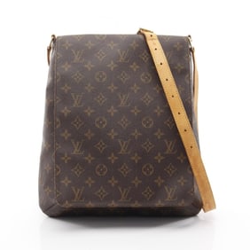 Louis Vuitton Musette Monogram Shoulder Bag, Coated Canvas and Leather, Women's, Brown, M51256