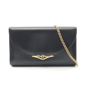 Cartier Sapphire Line Handbag, Leather, Women's, Black