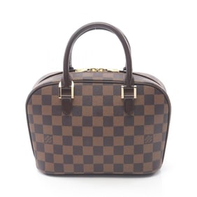 Louis Vuitton Saria Mini Damier Ebene Handbag, Coated Canvas and Leather, Brown, Women's, N51286