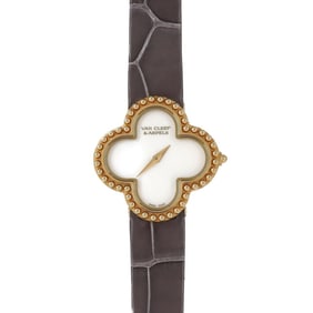 Van Cleef & Arpels Alhambra YG 136574 VCARD22000 Quartz Watch