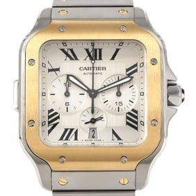 Cartier Santos de Chronograph XL Two-tone Watch W2SA0008 SSxYG Automatic