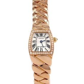 Cartier La Dona Mini PG D WE60086I PG/RG Quartz Watch