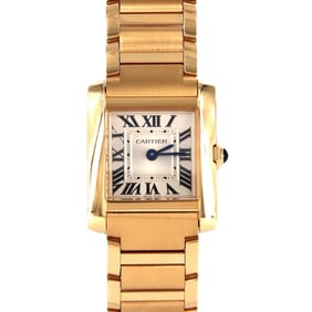 Cartier Tank Française SM YG WGTA0114 Quartz Watch